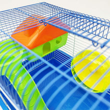 Cargar imagen en el visor de la galería, Jaula Hámster Chalet Casa para Hámster con Comedero Bebedero Rueda Casa Especial
