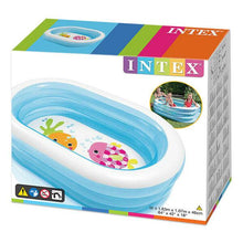 Cargar imagen en el visor de la galería, PISCINA HINCHABLE OVAL 163X107X46CM 230 L infantil familiar jardin verano
