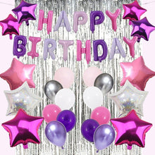 Cargar imagen en el visor de la galería, Cortina de flecos metalizada decorativa cumpleaños fiesta Plateado y Dorado
