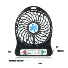 Cargar imagen en el visor de la galería, Mini ventilador recargable portatil de ordenador USB recargable enfriador
