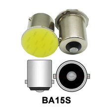 Cargar imagen en el visor de la galería, 2 Lamparas Bombillas Luz de Led de Señal de Coche 12V 3W BA15S COB Blanco 6400K
