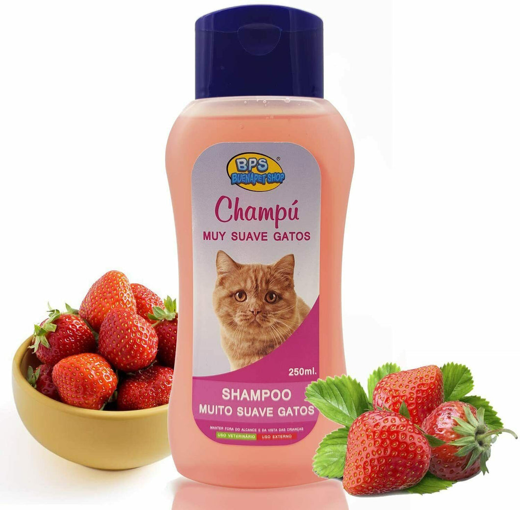 Champú Muy Suave para Gato 250ml Shampoo Animales Domésticos Seguro y Natural