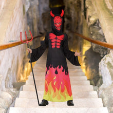 Cargar imagen en el visor de la galería, Disfraz Diablo Demonio Niño Infantil Para Halloween Carnaval Teatro
