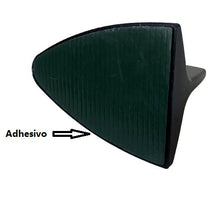 Cargar imagen en el visor de la galería, Antena Decorativa del Coche Forma Aleta de Tiburón Adhesivo Encaje Universal a Techo del Coche Negro 9.5 x 7.5 x 6.5 cm
