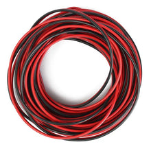 Cargar imagen en el visor de la galería, Cable de audio para altavoces 100 m metros 0.75mm 2.6x5.2 mm BOBINA ROJO Y NEGRO
