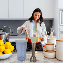Cargar imagen en el visor de la galería, Batidora de Mano Inmersión 250W Varilla Acero Inox Electrico Con Vaso con Tapa
