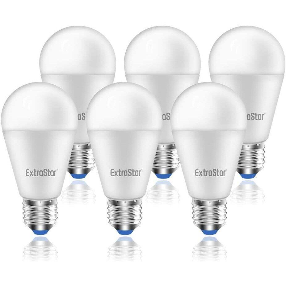 Pack 6 Bombillas LED 15W E27 1200 lúmenes Casquillo Gordo, Luz Cálida, Frio