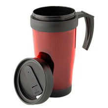 Cargar imagen en el visor de la galería, TRAVEL MUG Taza Térmica con Tapa 400ML ACERO INOX METALIZADO Para Café Té Jarra
