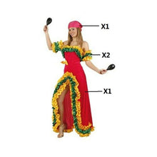 Cargar imagen en el visor de la galería, Disfraz Rumbera Bailarín Mujer Adulto para Carnaval Fiesta Teatro
