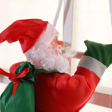 Cargar imagen en el visor de la galería, Colgante 3 Papá Noel impermeable en escalera 16 x 95 cm Balón decoracion Navidad
