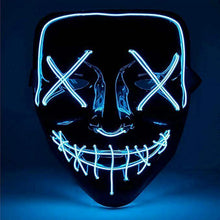 Cargar imagen en el visor de la galería, Máscara Asesino Purgador Luz LED Máscara Luminosa Carnaval Halloween Accesorios
