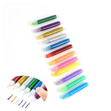 Cargar imagen en el visor de la galería, Pegamento purpurina color intenso escolar polvo brillante bolis de gel 6-12 unds
