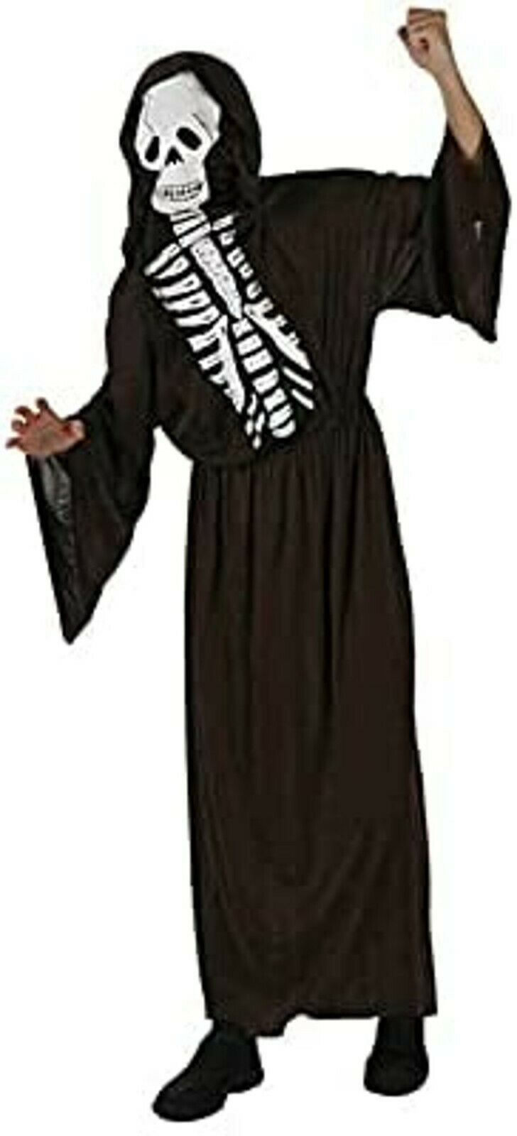 Disfraz Esqueleto Talla M-L Hombre Adulto Para Halloween Carnaval Teatro