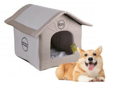 Cargar imagen en el visor de la galería, Casa para Perro Gato Mascota con Cojin, y Cremallera Desmodable 54x50x46 cm
