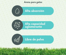 Cargar imagen en el visor de la galería, Arena para Gatos Aglomerante 5L arenero absorbente controla propagacion bacteria
