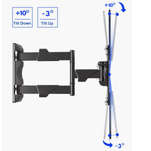 Cargar imagen en el visor de la galería, Soporte de pared para tv con brazo plasma led lcd, 400x400, 30kg, 13&quot;-50&quot;, 51-455mm, -3ª-+10ª, 180ª
