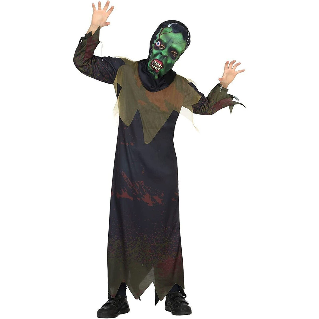 Disfraz Esqueleto Monstruo Niño Infantil Para Halloween Carnaval Teatro