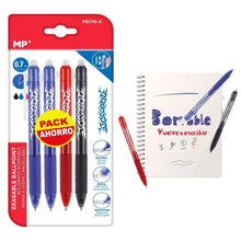 Cargar imagen en el visor de la galería, Bolígrafos Borrables y Recargables con Punta de Gel punta 0.7mm escuela oficina
