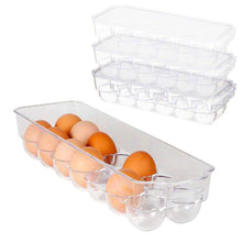 Cargar imagen en el visor de la galería, Huevera frigorifico nevera plastico organizador despensa 14 huevos 37x11x7,5 cm

