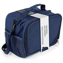 Cargar imagen en el visor de la galería, Bolso Funda Portameriendas Térmico con 2 Fiambreras Cuadradas de 1.1 L
