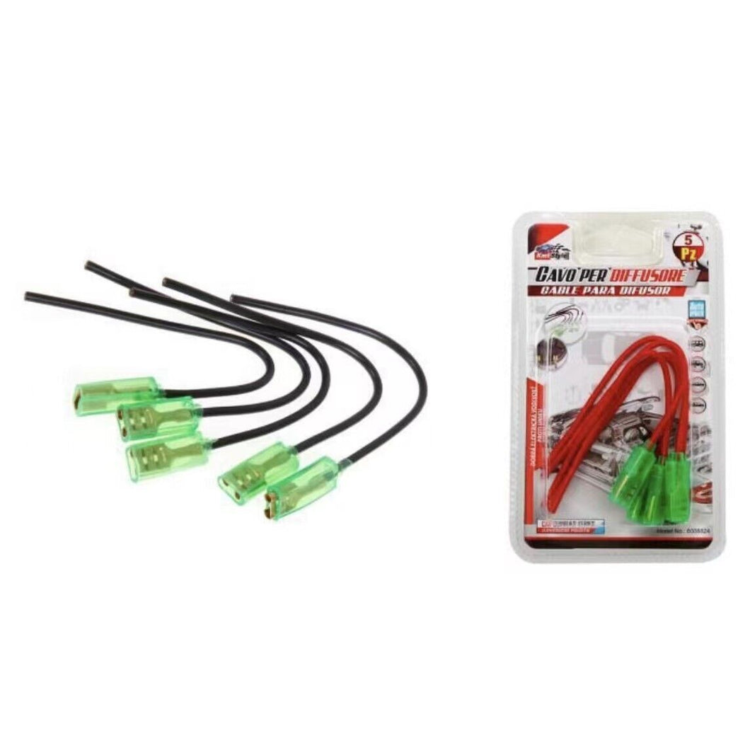 15 uds Conectores Hembra con Cable Para Difusor Eléctrico Coches Vehiculos