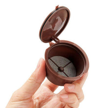 Cargar imagen en el visor de la galería, 5 Cápsulas Café Recargable Compatible con Maquina Nespresso, Cápsulas Filtros de Café Recargable Reutilizable con Cuchara y Cepillo - QUTTIN
