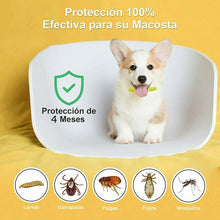 Cargar imagen en el visor de la galería, Collar Repelente Pulgas Garrapatas 60 cm Talla L Recortable Antiparásitos Para Perro Gato Animales Mascota, Colla antiparasitario Perros
